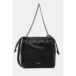 ZADIG&VOLTAIRE poșetă de piele culoarea negru, LWBA04016 imagine