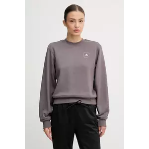 adidas by Stella McCartney hanorac de antrenament culoarea gri, uni, JW4692 imagine