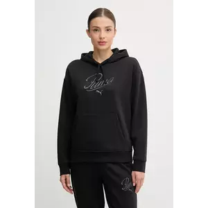 Puma bluză culoarea negru, cu glugă, cu imprimeu, 688072 imagine