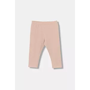 United Colors of Benetton leggins copii culoarea bej, uni, 3MT1GF01L imagine