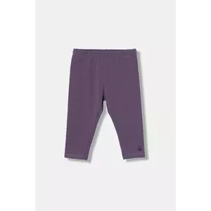United Colors of Benetton leggins copii culoarea violet, uni, 3MT1GF01L imagine