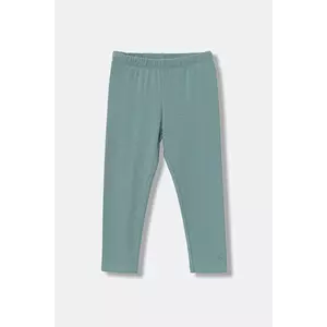 United Colors of Benetton leggins copii culoarea turcoaz, uni, 3MT1GF01L imagine