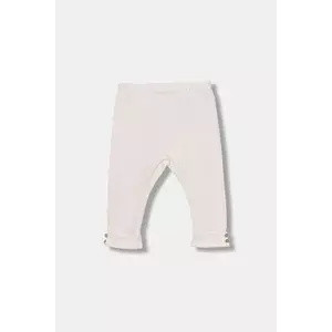 United Colors of Benetton leggins din bumbac pentru bebeluși culoarea roz, uni, 3CDIAF026 imagine