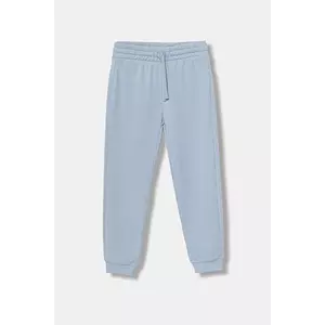 United Colors of Benetton pantaloni de trening din bumbac pentru copii uni, 3J68CF02H imagine