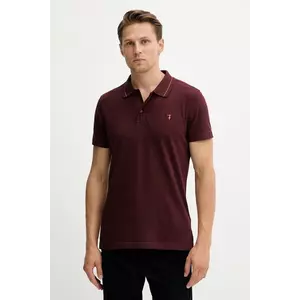 Trussardi polo de bumbac culoarea bordo, uni, G5018000026N imagine