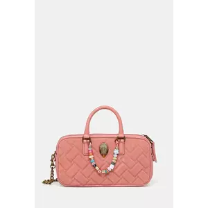 Kurt Geiger London geantă de mână din piele întoarsă KENSINGTON culoarea roz, 3580957219 imagine