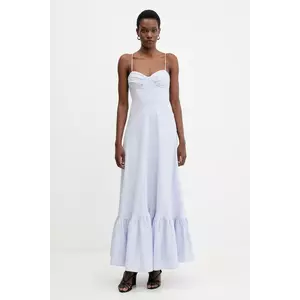 Bardot rochie din in maxi, evazati, 59894DB1 imagine