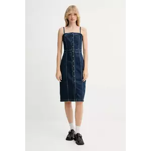 Levi's rochie jeans culoarea albastru marin, mini, drept, 0002S imagine