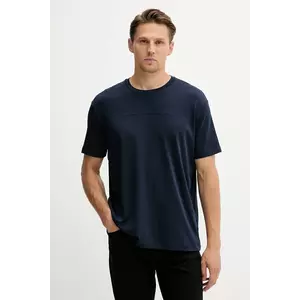 Paul&Shark tricou din bumbac Knitwear culoarea albastru marin, neted, 15311636 imagine