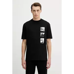 Karl Lagerfeld tricou din bumbac culoarea negru, cu imprimeu, 554225.755139 imagine