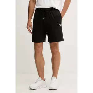 Puma pantaloni scurți din bumbac culoarea negru, 629654 imagine