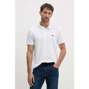 Lacoste tricou polo barbati, culoarea bej, neted, DH5522 imagine