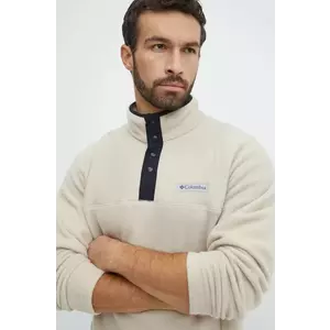 Columbia hanorac Steens Mountain Half Snap culoarea maro, modelator, 2097721 imagine