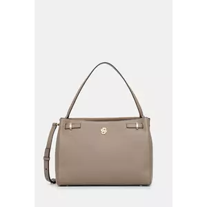 BOSS geantă de piele culoarea maro, 50547714 imagine