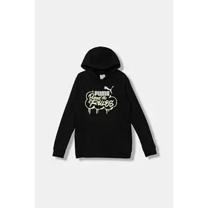 Puma bluză copii MID90s Hoodie TR B culoarea negru, cu glugă, cu imprimeu, 688468 imagine