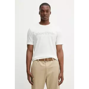 Marc O'Polo tricou din bumbac culoarea alb, cu imprimeu, 526201251154 imagine
