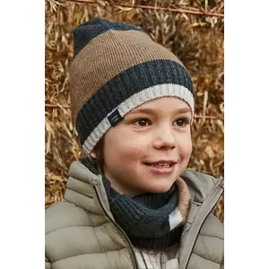 Mayoral căciulă si fular copii culoarea gri, 10069 imagine