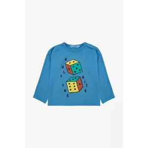 Bobo Choses longsleeve din bumbac pentru bebeluși Roll The Dice cu imprimeu, 225AB036 imagine