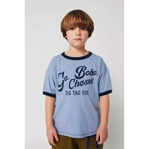 Bobo Choses tricou de bumbac pentru copii Go Bobo cu imprimeu, 225AC001 imagine
