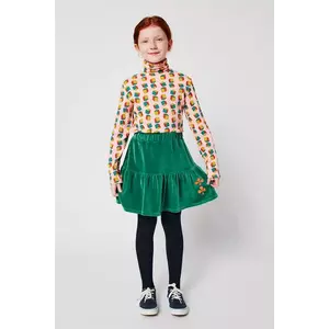 Bobo Choses longsleeve din bumbac pentru copii Dices culoarea roz, cu turtleneck, 225AC025 imagine