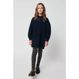 Bobo Choses rochie din bumbac pentru copii Clover culoarea bleumarin, mini, oversize, 225AC088 imagine