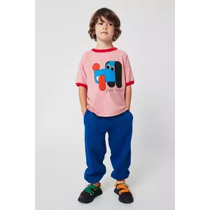 Bobo Choses pantaloni de trening din bumbac pentru copii Curve cu imprimeu, 225AC067 imagine
