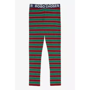 Bobo Choses leggins copii culoarea verde, cu imprimeu, 225AC062 imagine