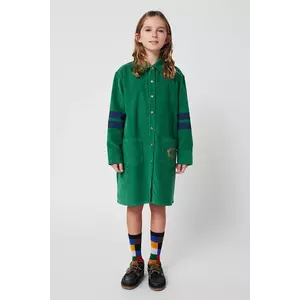 Bobo Choses rochie fete Tic Tac Toe culoarea verde, mini, drept, 225AC090 imagine