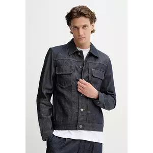 A.P.C. geacă din denim Kurtka A.P.C. Veste Jean Work CODBS-H02191 INDIGO culoarea bleumarin, de tranziție CODBS.H02191-INDIGO imagine