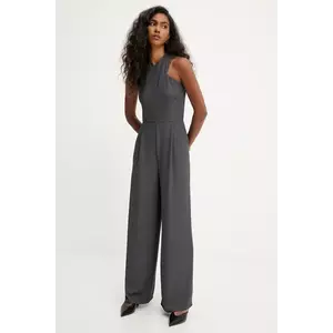 Answear.LAB salopeta culoarea gri, cu decolteu in v imagine