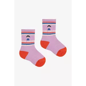 Bobo Choses șosete copii Game Pawns culoarea violet, 225AH035 imagine