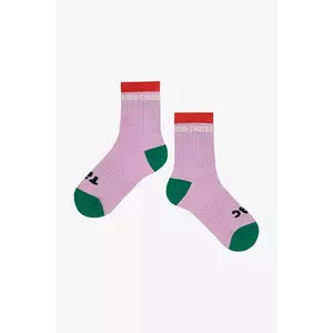 Bobo Choses șosete copii Tic Tac Toe culoarea violet, 225AI011 imagine