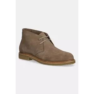 BOSS botine de piele întoarsă Kope culoarea bej, 50548077 imagine