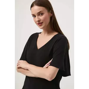 Medicine bluza culoarea negru, neted imagine