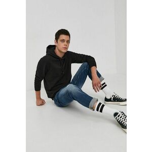 Napapijri Bluză bărbați, culoarea negru, material neted imagine