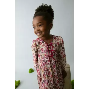 Mayoral rochie fete culoarea bej, mini, drept, 4917 imagine