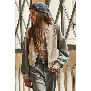 Mayoral bluză copii culoarea bej, cu imprimeu, 7428 imagine