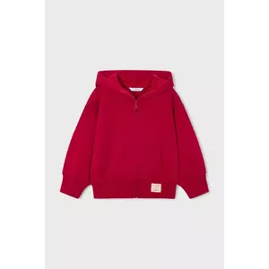 Mayoral bluză copii culoarea roșu, cu glugă, uni, 4449 imagine