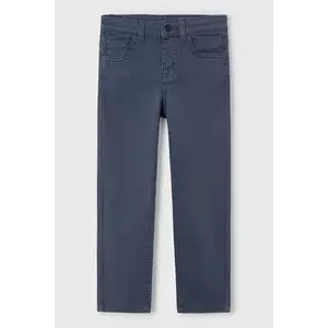 Mayoral pantaloni slim fit basic culoarea bleumarin, 517 imagine