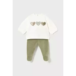 Mayoral Newborn compleu bebe culoarea verde, 2555 imagine
