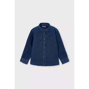 Mayoral cămașă din denim pentru copii culoarea bleumarin, 4126 imagine