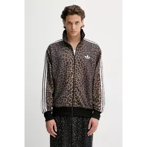 adidas Originals bluză culoarea maro, cu imprimeu, JV7578 imagine