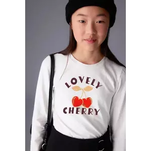 Mayoral longsleeve din bumbac culoarea bej, 7021 imagine