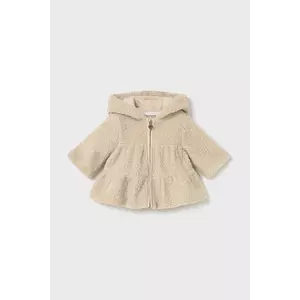 Mayoral Newborn bluză bebe culoarea bej, cu glugă, uni, 2413 imagine