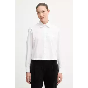 United Colors of Benetton cămașă culoarea alb, cu guler clasic, relaxed, 54KXDQ0CC imagine