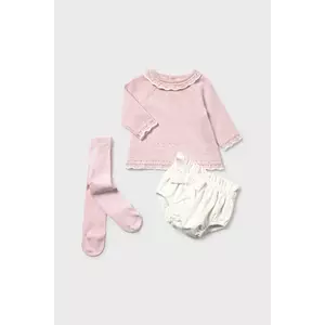 Mayoral Newborn compleu bebe 3-pack culoarea roz, 2256 imagine
