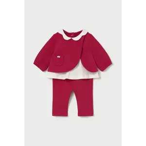 Mayoral Newborn compleu bebe 2-pack culoarea rosu, 2707 imagine