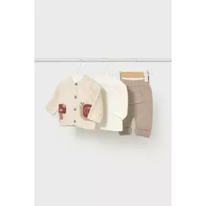 Mayoral Newborn compleu bebe 3-pack culoarea verde, 2571 imagine