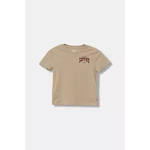 Levi's tricou copii GALLOPING FREE TEE culoarea bej, cu imprimeu, 8EN614 imagine