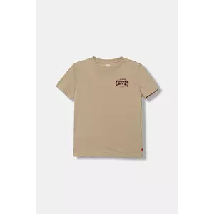 Levi's tricou copii GALLOPING FREE TEE culoarea bej, cu imprimeu, 9EN614 imagine